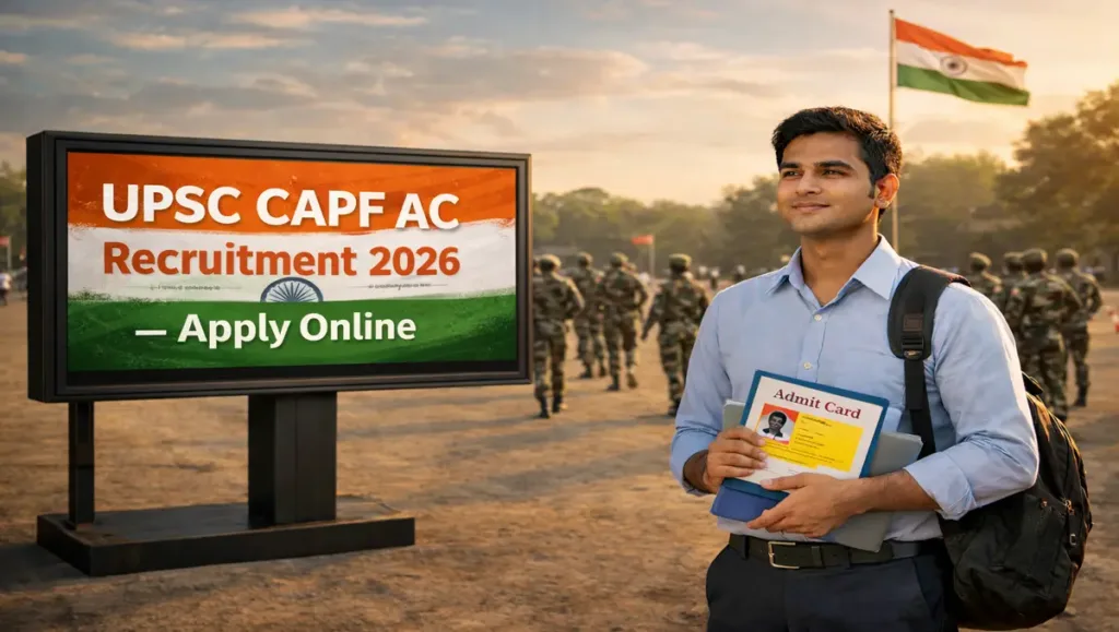 UPSC CAPF AC Recruitment 2026